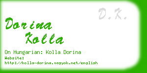 dorina kolla business card